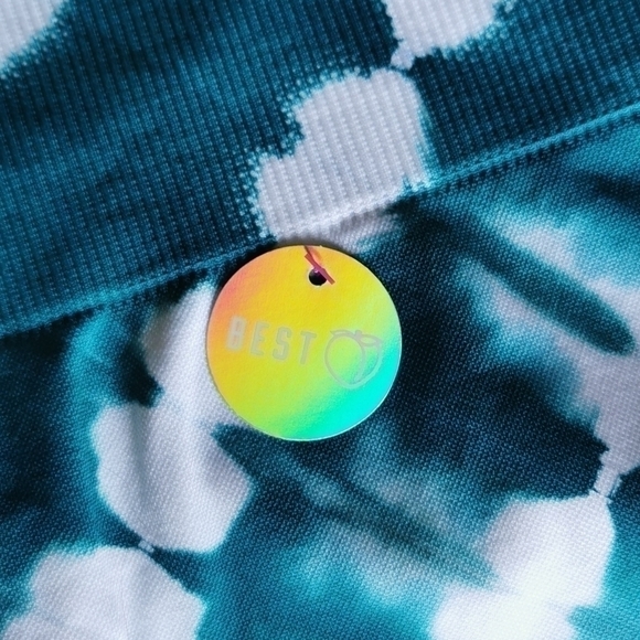 Pink Victoria's Secret Teal Tie Dye Leggings Small New - Picture 2 of 8